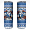 Angry Santa Bulldog Personalized Skinny Tumbler Christmas Rugby League Spirit - Aussie Hoodie