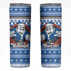 Angry Santa Bulldog Personalized Skinny Tumbler Christmas Rugby League Spirit - Aussie Hoodie