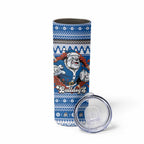 Angry Santa Bulldog Personalized Skinny Tumbler Christmas Rugby League Spirit - Aussie Hoodie
