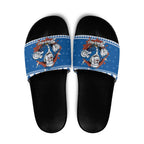 Angry Santa Bulldog Personalized Slide Sandals Christmas Rugby League Spirit - Aussie Hoodie