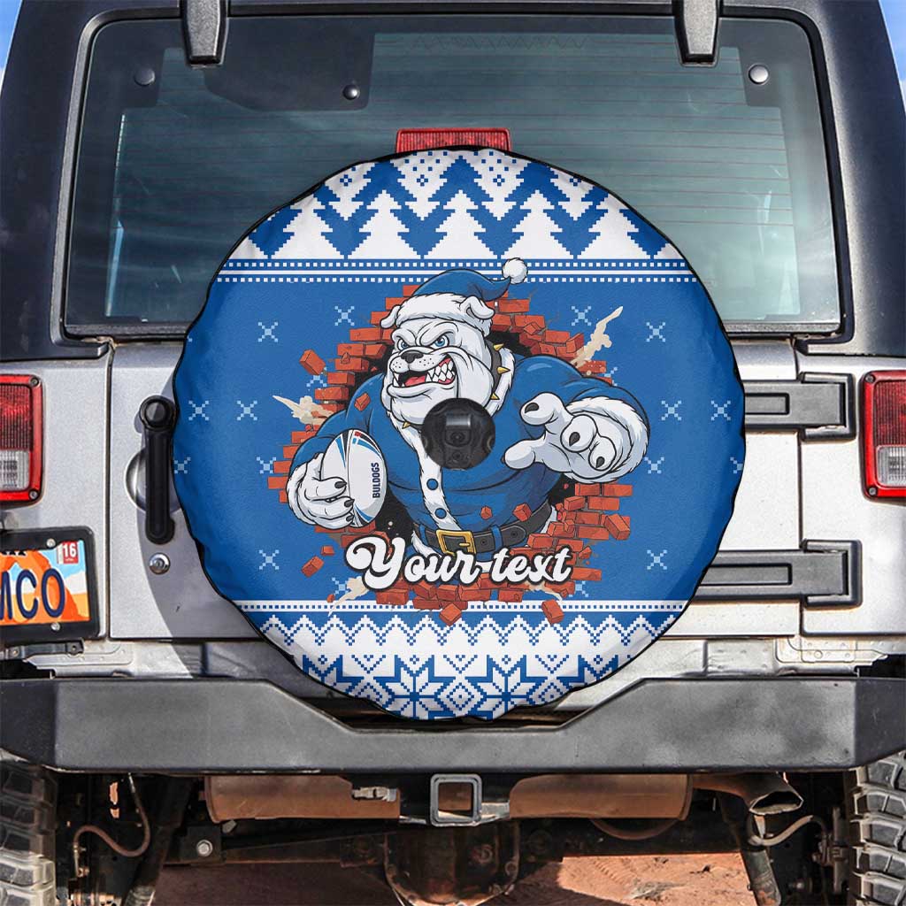 Angry Santa Bulldog Personalized Spare Tire Cover Christmas Rugby League Spirit - Aussie Hoodie