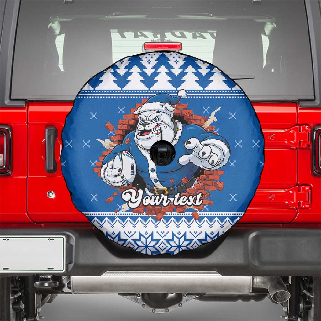 Angry Santa Bulldog Personalized Spare Tire Cover Christmas Rugby League Spirit - Aussie Hoodie