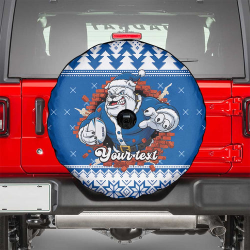Angry Santa Bulldog Personalized Spare Tire Cover Christmas Rugby League Spirit - Aussie Hoodie