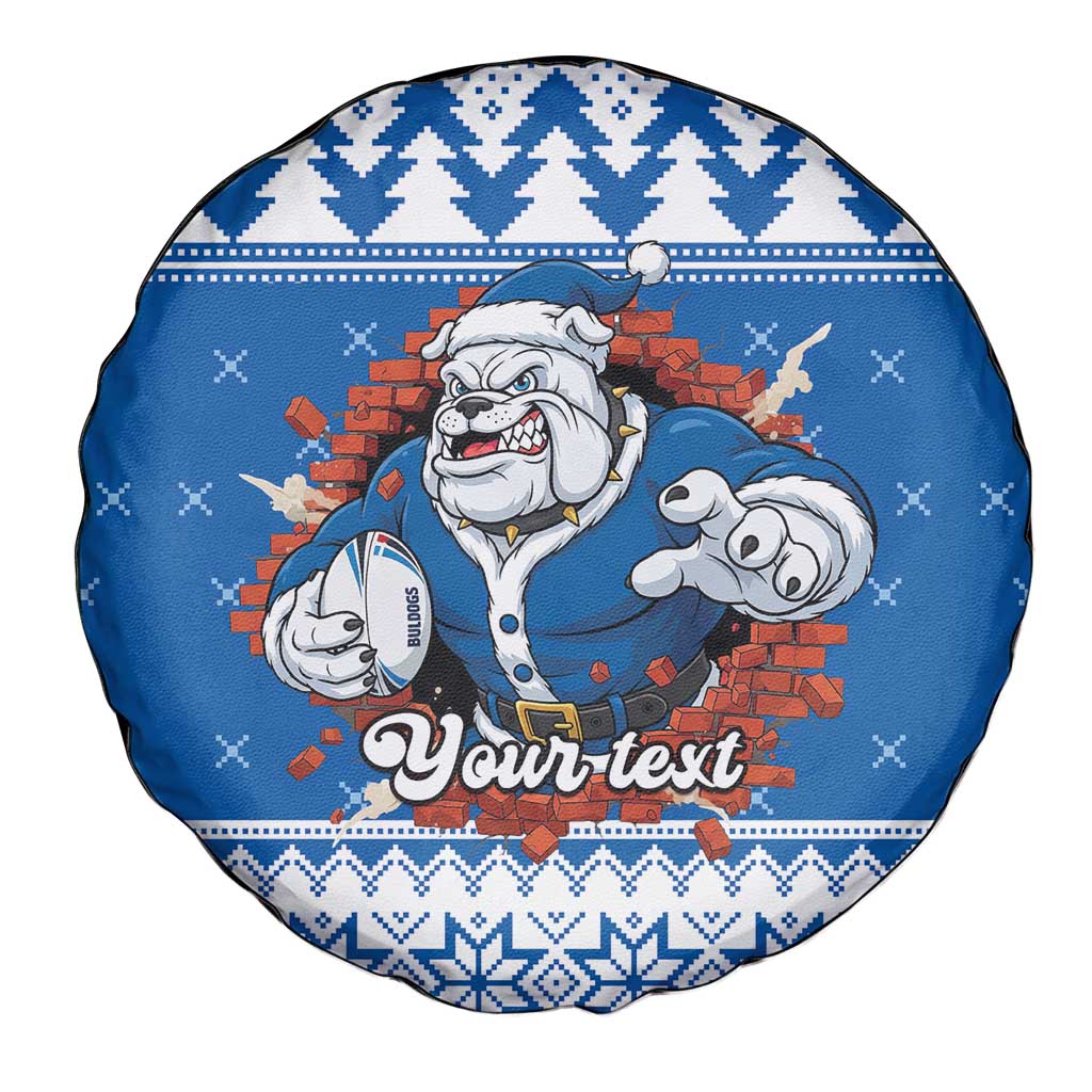 Angry Santa Bulldog Personalized Spare Tire Cover Christmas Rugby League Spirit - Aussie Hoodie