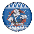 Angry Santa Bulldog Personalized Spare Tire Cover Christmas Rugby League Spirit - Aussie Hoodie