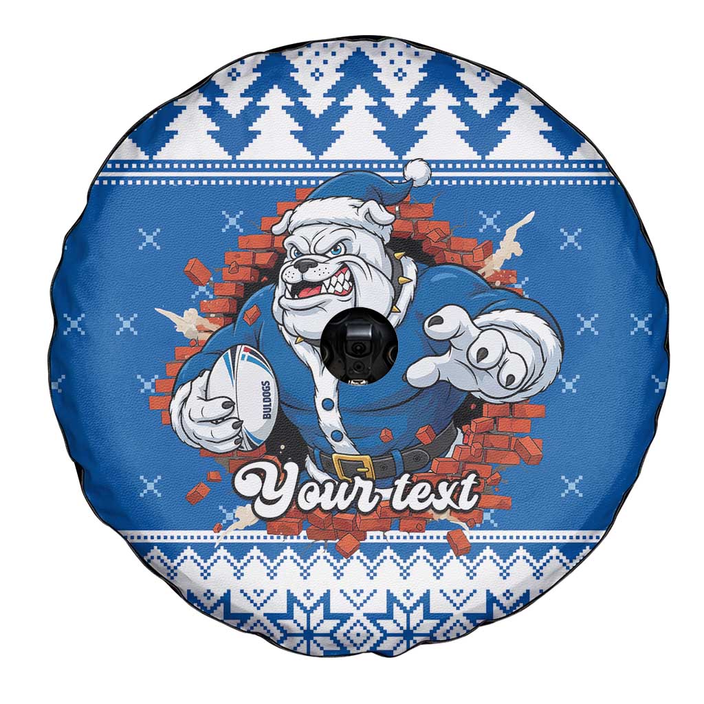 Angry Santa Bulldog Personalized Spare Tire Cover Christmas Rugby League Spirit - Aussie Hoodie