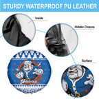 Angry Santa Bulldog Personalized Spare Tire Cover Christmas Rugby League Spirit - Aussie Hoodie