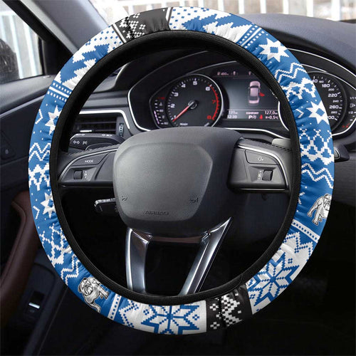 Angry Santa Bulldog Steering Wheel Cover Christmas Rugby League Spirit - Aussie Hoodie