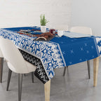 Angry Santa Bulldog Personalized Tablecloth Christmas Rugby League Spirit - Aussie Hoodie