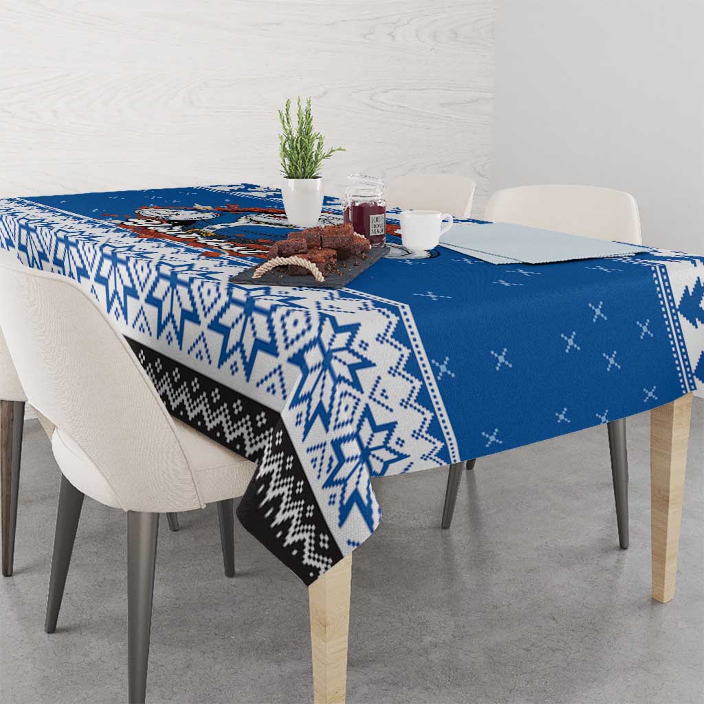 Angry Santa Bulldog Personalized Tablecloth Christmas Rugby League Spirit - Aussie Hoodie