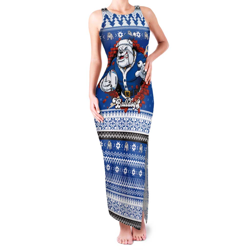 Angry Santa Bulldog Personalized Tank Maxi Dress Christmas Rugby League Spirit - Aussie Hoodie