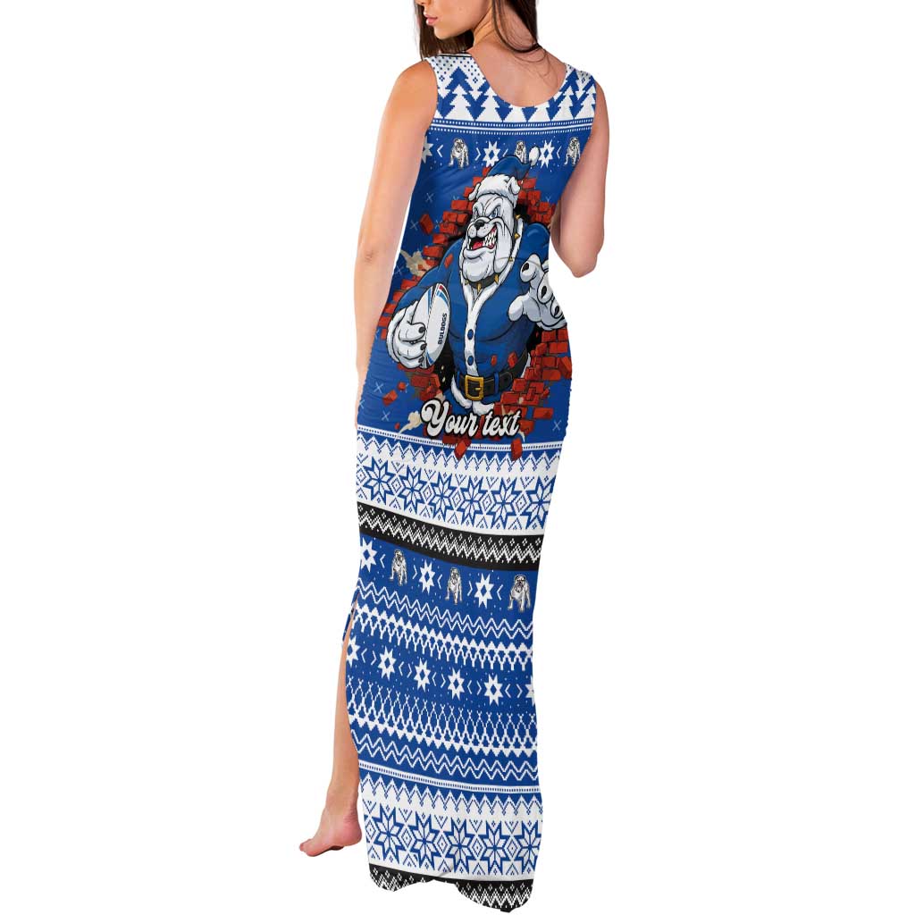 Angry Santa Bulldog Personalized Tank Maxi Dress Christmas Rugby League Spirit - Aussie Hoodie
