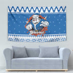 Angry Santa Bulldog Personalized Tapestry Christmas Rugby League Spirit - Aussie Hoodie