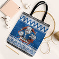 Angry Santa Bulldog Personalized Tote Bag Christmas Rugby League Spirit - Aussie Hoodie