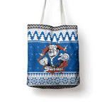 Angry Santa Bulldog Personalized Tote Bag Christmas Rugby League Spirit - Aussie Hoodie