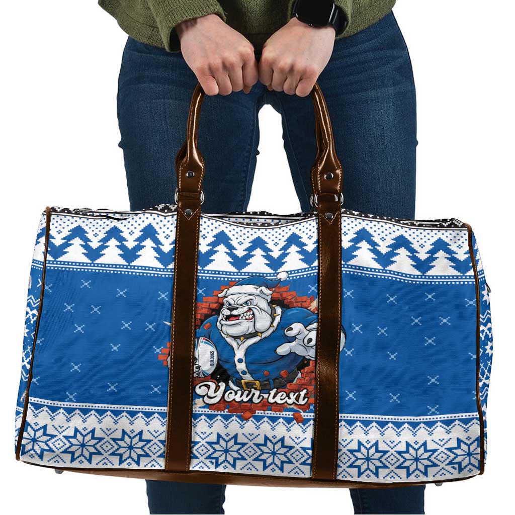 Angry Santa Bulldog Personalized Travel Bag Christmas Rugby League Spirit - Aussie Hoodie