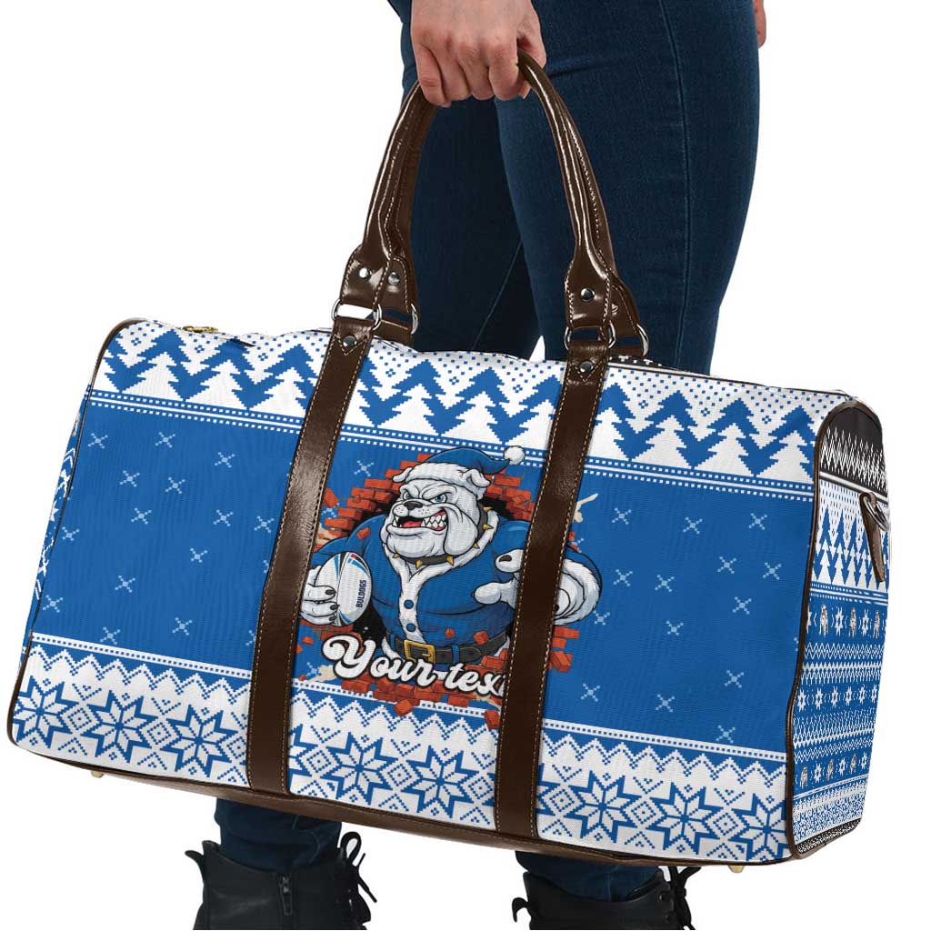Angry Santa Bulldog Personalized Travel Bag Christmas Rugby League Spirit - Aussie Hoodie