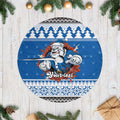 Angry Santa Bulldog Personalized Tree Skirt Christmas Rugby League Spirit - Aussie Hoodie