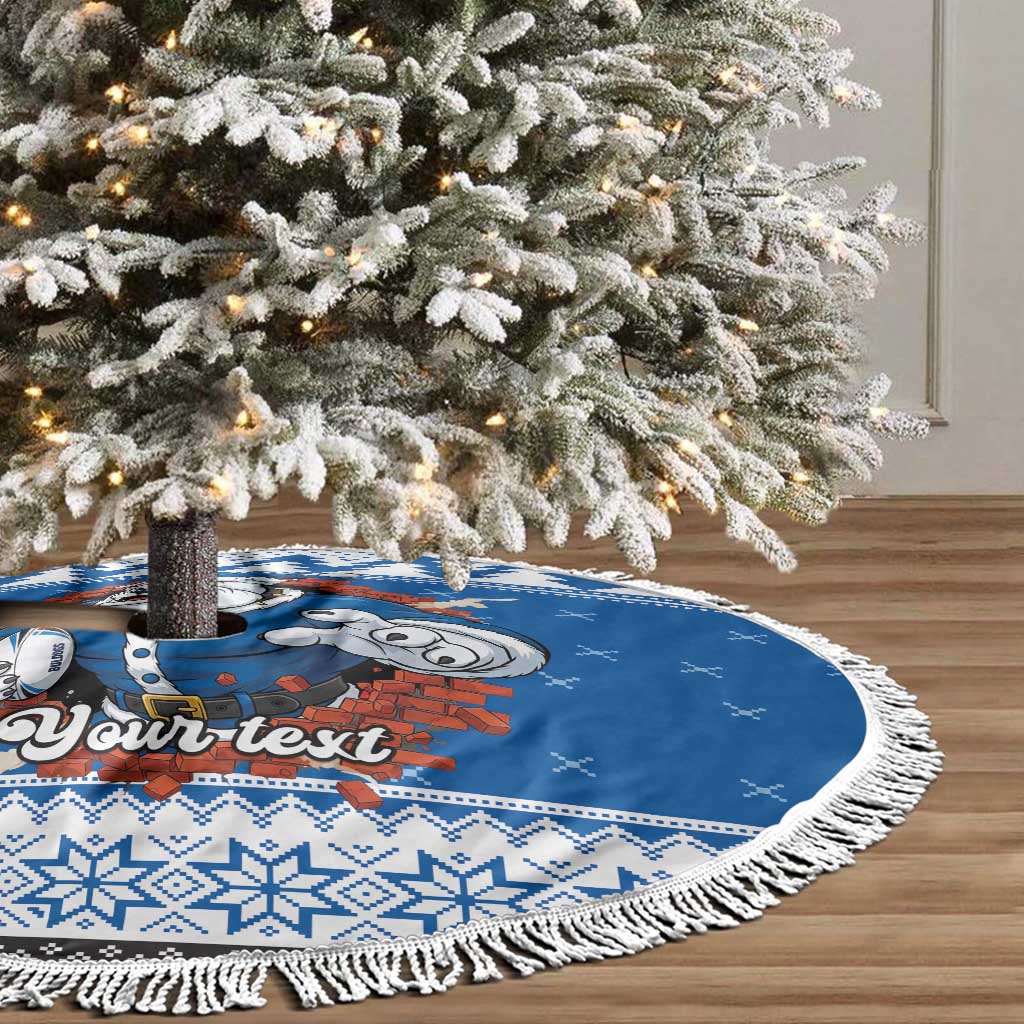 Angry Santa Bulldog Personalized Tree Skirt Christmas Rugby League Spirit - Aussie Hoodie