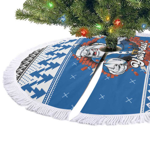 Angry Santa Bulldog Personalized Tree Skirt Christmas Rugby League Spirit - Aussie Hoodie