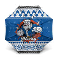Angry Santa Bulldog Personalized Umbrella Christmas Rugby League Spirit - Aussie Hoodie
