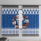 Angry Santa Bulldog Personalized Window Curtain Christmas Rugby League Spirit - Aussie Hoodie