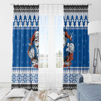 Angry Santa Bulldog Personalized Window Curtain Christmas Rugby League Spirit - Aussie Hoodie