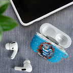 Claus Shark Strikes Personalized AirPods Case Christmas Rugby League Spirit - Aussie Hoodie