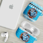 Claus Shark Strikes Personalized AirPods Case Christmas Rugby League Spirit - Aussie Hoodie