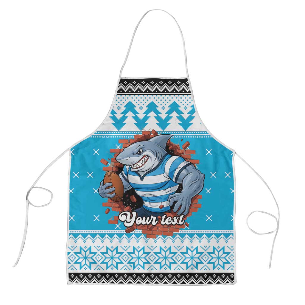 Claus Shark Strikes Personalized Apron Christmas Rugby League Spirit - Aussie Hoodie