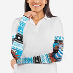 Claus Shark Strikes Personalized Arm Sleeves Christmas Rugby League Spirit - Aussie Hoodie