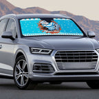 Claus Shark Strikes Personalized Auto Sun Shade Christmas Rugby League Spirit - Aussie Hoodie