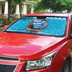 Claus Shark Strikes Personalized Auto Sun Shade Christmas Rugby League Spirit - Aussie Hoodie