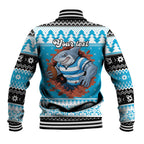 Claus Shark Strikes Personalized Baseball Jacket Christmas Rugby League Spirit - Aussie Hoodie