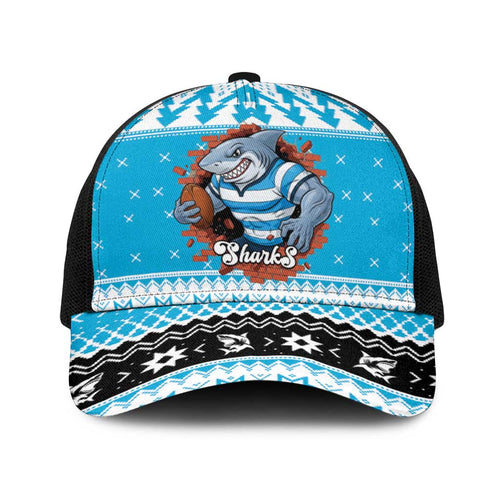 Claus Shark Strikes Baseball Net Cap Christmas Rugby League Spirit - Aussie Hoodie