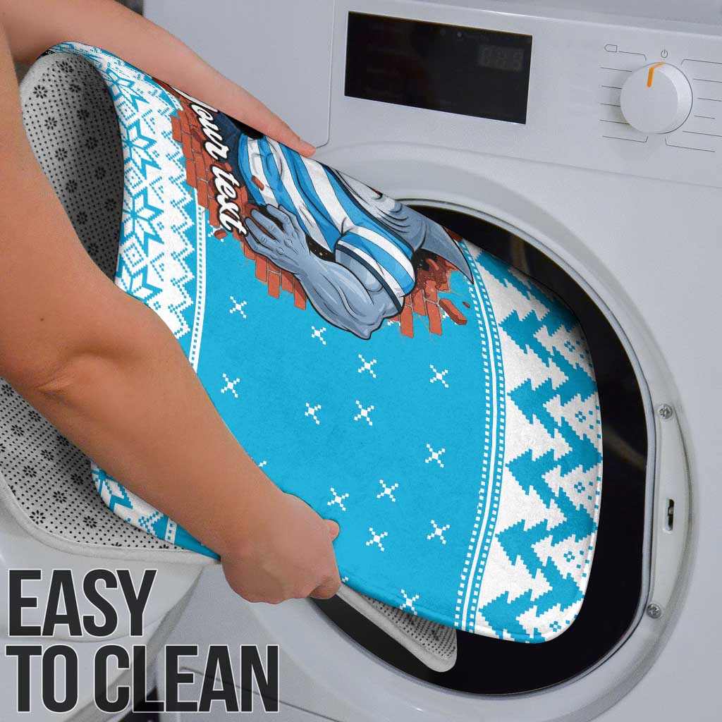 Claus Shark Strikes Personalized Bathroom Set Christmas Rugby League Spirit - Aussie Hoodie