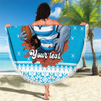 Claus Shark Strikes Personalized Beach Blanket Christmas Rugby League Spirit - Aussie Hoodie