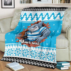Claus Shark Strikes Personalized Blanket Christmas Rugby League Spirit - Aussie Hoodie