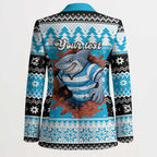 Claus Shark Strikes Personalized Blazer Christmas Rugby League Spirit - Aussie Hoodie