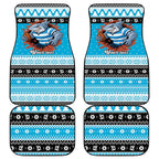 Claus Shark Strikes Personalized Car Mats Christmas Rugby League Spirit - Aussie Hoodie