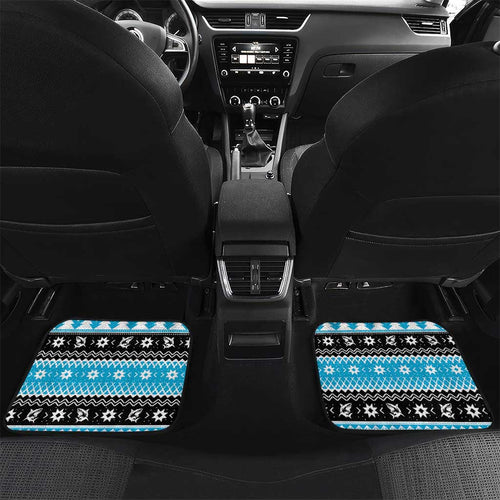 Claus Shark Strikes Personalized Car Mats Christmas Rugby League Spirit - Aussie Hoodie