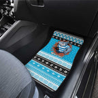Claus Shark Strikes Personalized Car Mats Christmas Rugby League Spirit - Aussie Hoodie