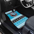 Claus Shark Strikes Personalized Car Mats Christmas Rugby League Spirit - Aussie Hoodie