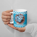 Claus Shark Strikes Personalized Ceramic Mug Christmas Rugby League Spirit - Aussie Hoodie
