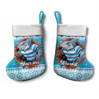 Claus Shark Strikes Personalized Christmas Stocking Christmas Rugby League Spirit - Aussie Hoodie