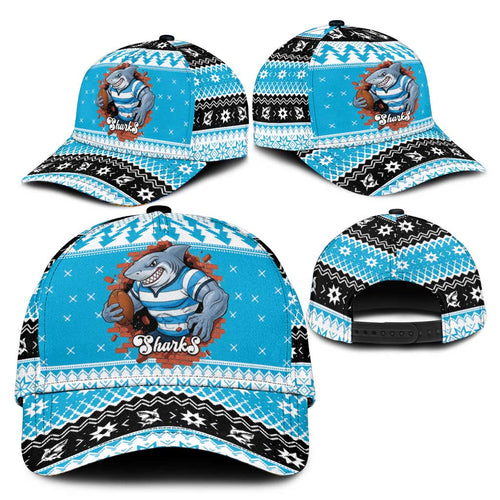 Claus Shark Strikes Classic Cap Christmas Rugby League Spirit - Aussie Hoodie