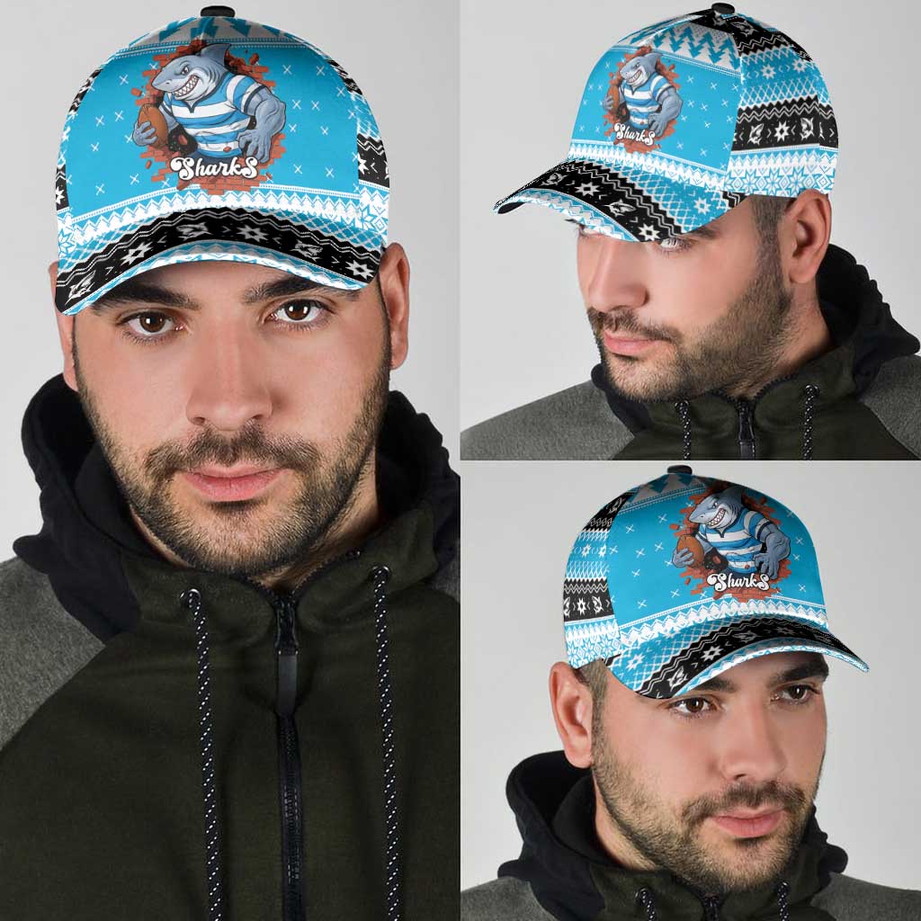 Claus Shark Strikes Classic Cap Christmas Rugby League Spirit - Aussie Hoodie