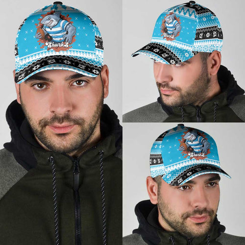 Claus Shark Strikes Classic Cap Christmas Rugby League Spirit - Aussie Hoodie