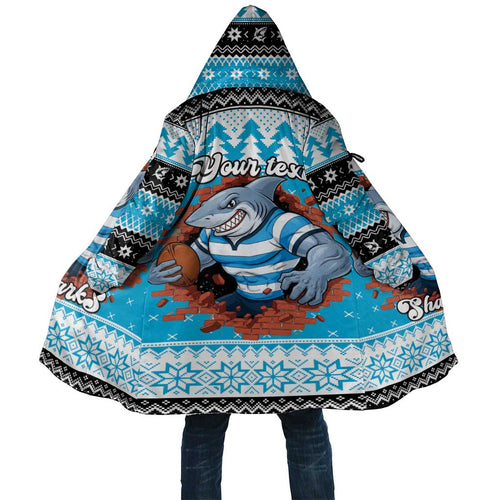 Claus Shark Strikes Personalized Cloak Christmas Rugby League Spirit - Aussie Hoodie
