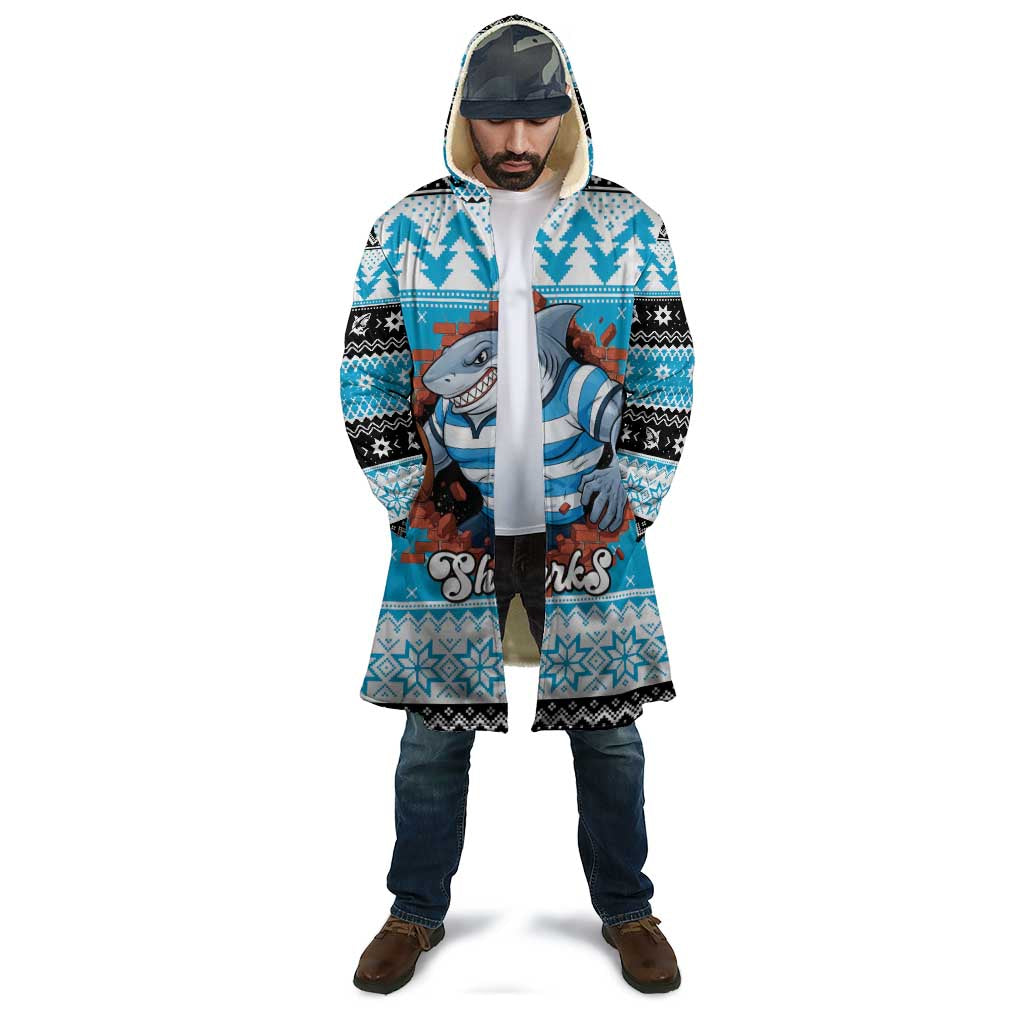 Claus Shark Strikes Personalized Cloak Christmas Rugby League Spirit - Aussie Hoodie